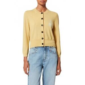 NEW ISABEL MARANT newton iconic cardigan in light yellow